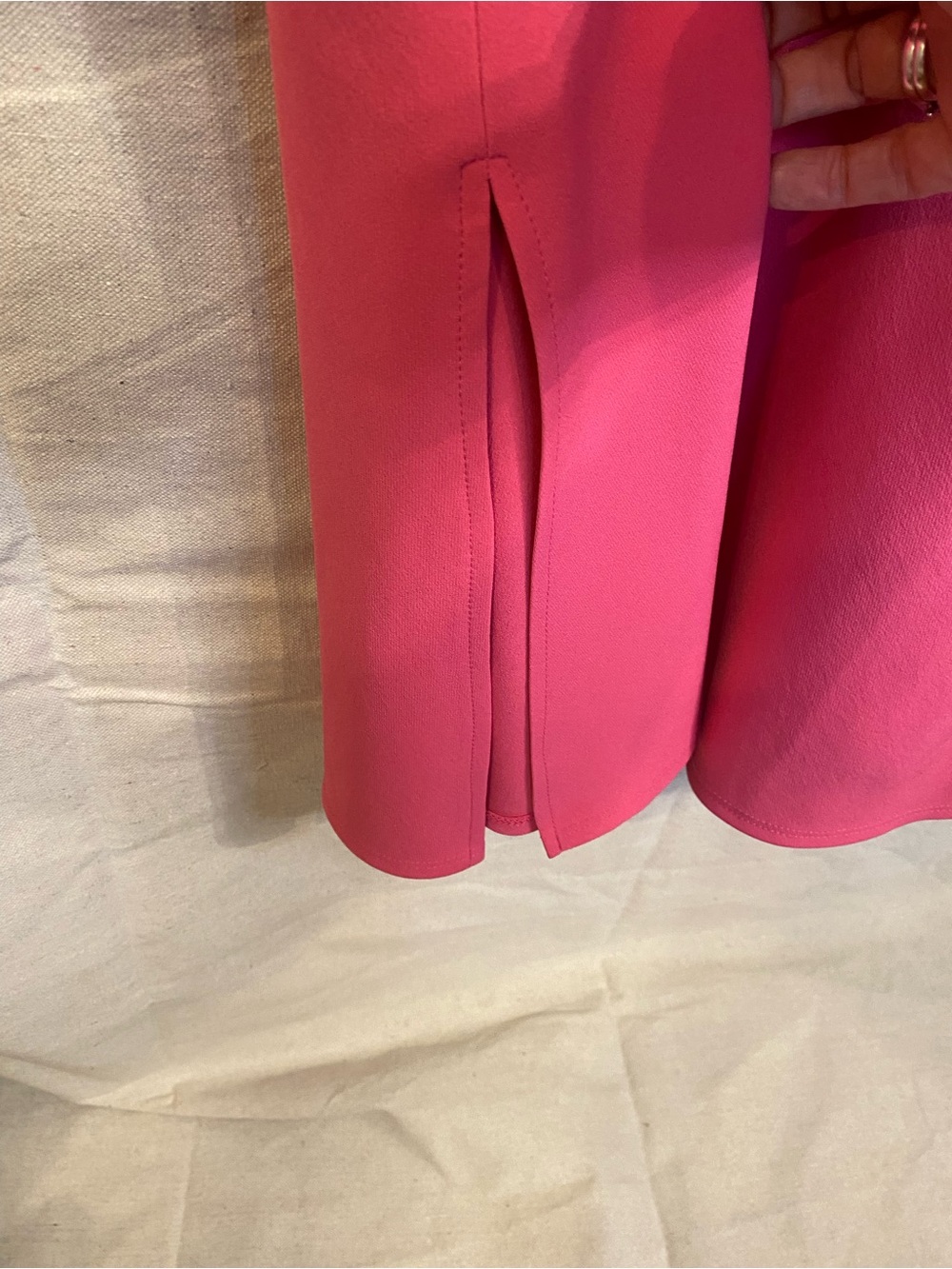 Siena Studio Hot Pink Twist-Front Midi Dress - Picture 4 of 12